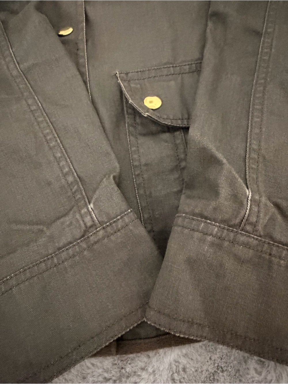 J.Crew Relaxed Boyfriend Field Utility Jacket Military Olive Green M - Picture 13 of 13